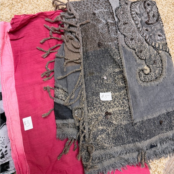 Colorful Patterned Scarves Set - Picture 2 of 12